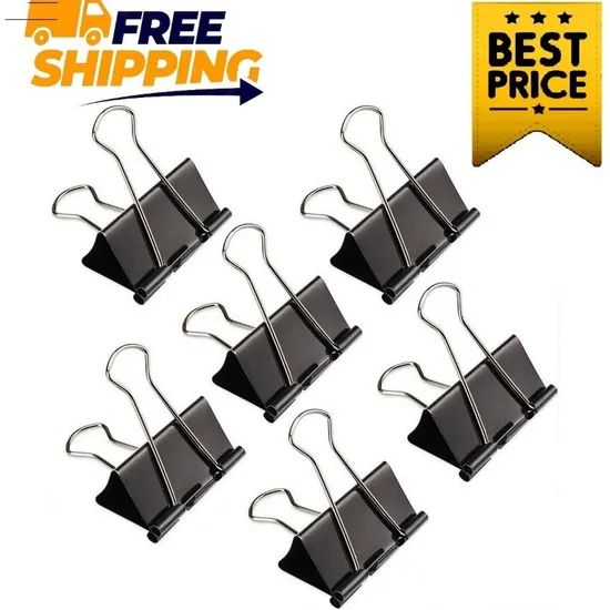 Promotional Reusable 10PCS High Quality Bulldog Clips Office Paper Binder Metal Accessory - Image 6