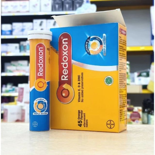 2x15`s REDOXON Triple Action Vit C 1000mg & Vit. D & Zinc Effervescent Tablet - Image 2