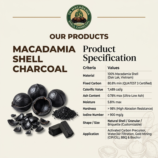 MACADAMIA SHELL CHARCOAL - Image 3