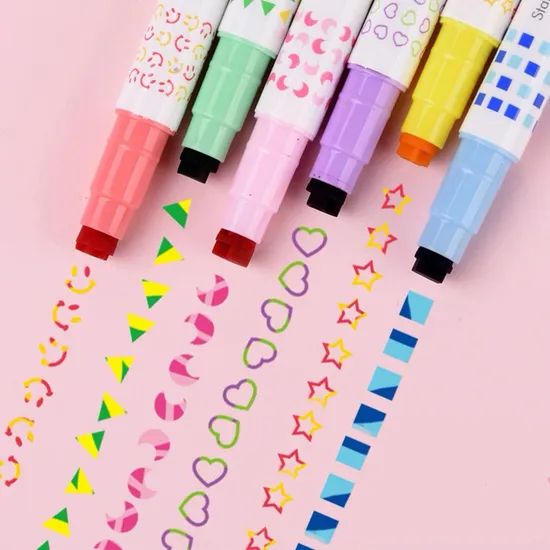 Amazing Marker Pens - Color Changing Highlighter Pen Art - Create 3D Lettering or Write Secret Messages - Image 3