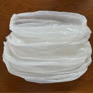 White Polyethylene Sleeves with Wider Elastic Folded Folded Trademark OEM Model NO. 2301 Size 16" or 18" Specification - Image 1