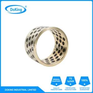 Copper Material Oilless Graphite Linear Flange Guide Bush Bearing Kit Metal Bushings - Image 2