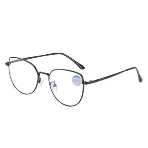 Wholesale Big Square Eyeglasses Shape Super Light Optical Frames Slim Thin Eyewear Metal Temple Glasses Frames in Stock - Image 5
