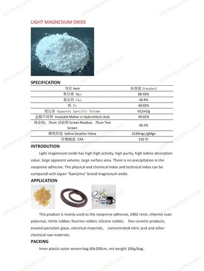 Light Magnesium Oxide for Medecine Application - Image 1