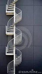 Emergency Exit Step Staircase Design Focus Modern Design Material Gi Sheets, Ss, Upvc Performance Feature Durability, - Image 1