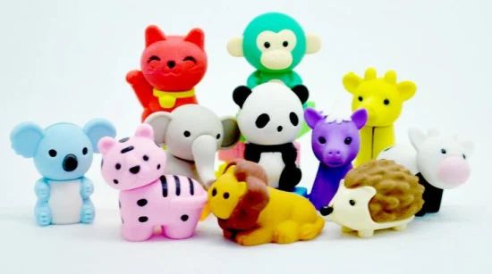 Animal Shaped Erasers - Image 1