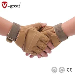 Tactical Safety Fingerless Outdoor Sports Hunting Gloves - Image 4