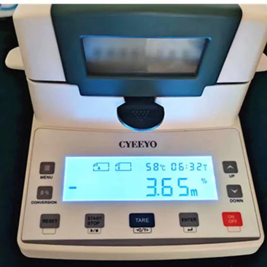 Textile Laboratory Corn Starch Lab Halogen Flour Moisture Meter Instrument - Image 3
