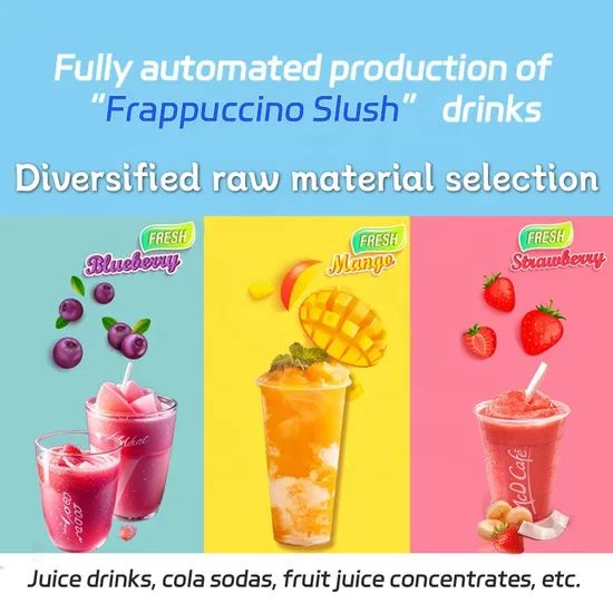 World First Fully Automatic Slush Vending Machine Commercial Granita Ice Slush Machine - Image 5