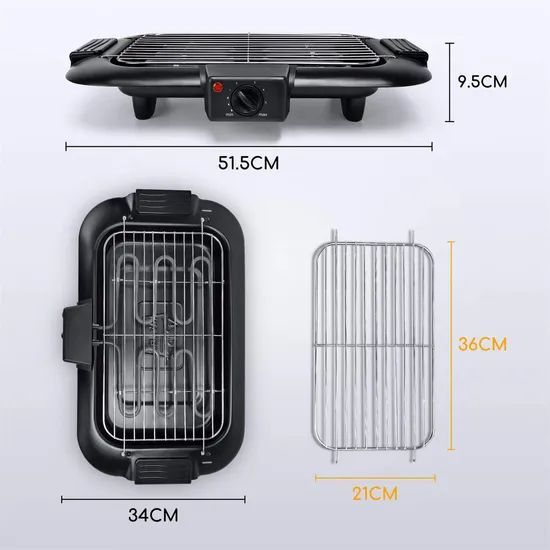 Hot Sale Mini Home Electric Smokeless BBQ Grill Machine Custom Presto Griddles - Image 4