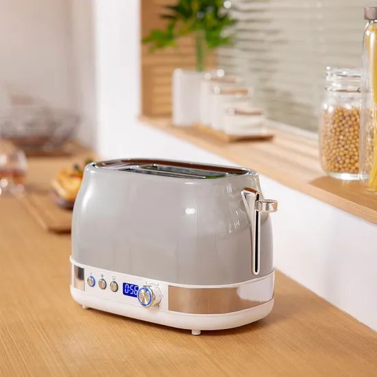 LED Display Time Watch Smart Bread Toaster Machine 2 Slice Commercial Price Pop up Toasters Custom Toaster - Image 3