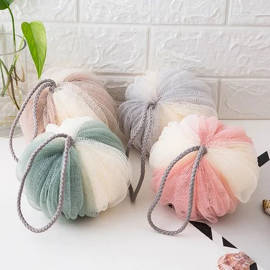 Bath Shower Bath Sponge Shower Loofahs Balls 60g for Body Wash Bathroom Men Women Mesh Net Brush Pouf Bath Shower Ball - Image 3