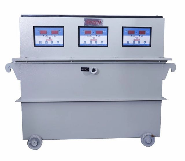 Air Cooling Three Phase Voltage Stabilizer Rating 4.5 Efficiency 98% Phase Three Phase Brand Fluxtronics Input Voltage - Image 3
