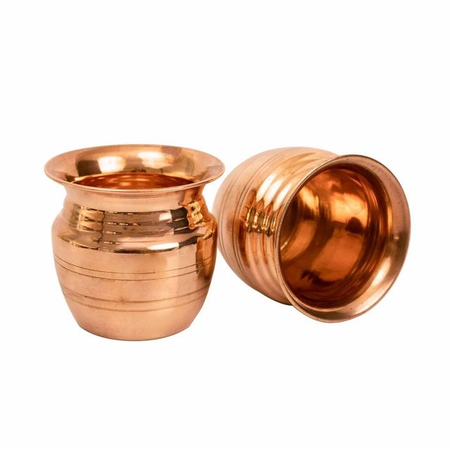 Capacity: 500 ml Copper Mini Lota Size Medium Design Plain Capacity 500 ml Material Copper Shape Cylindrical Usage/Application - Image 4