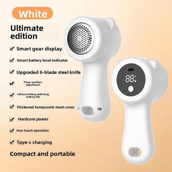 Rechargeable LED Display Portable Clothes Fabric Shaver Electric Lint Remover - Image 5