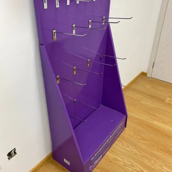 Add to Comparesharefloor Standing Paper Hanging Display Hooks Adjustable Rotary Clothes Rack Counter Display Stand for Trade Showing - Image 5