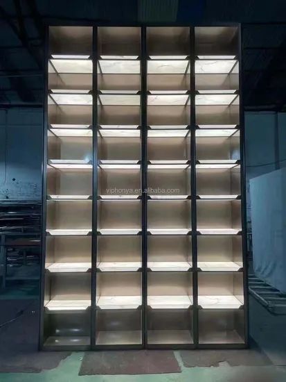 Storage Cabinets Hanging Wine Rack for Home Wine Racks with Mica Stone Shelves Metal Frame for Living Room - Image 6