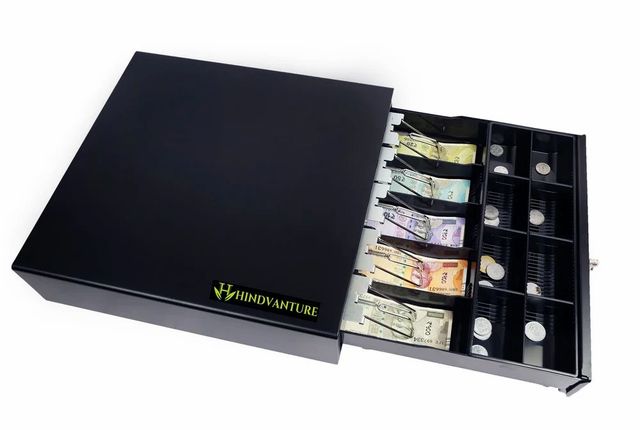 Cash Drawer machine - Delhi Material Alloy Steel Color Black And White Brand Hindvantureindia Special Feature Durable Control Type Key - Image 3