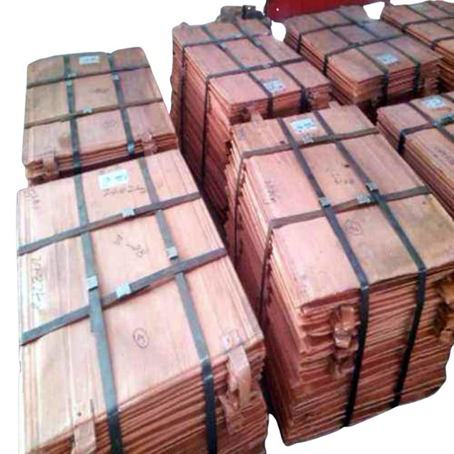 Industrial Copper Cathodes available Copper Cathodes for refining and electroplating with excellent durability - Image 1