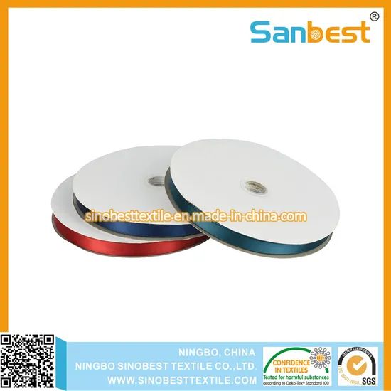 Beautiful Polyester Package Satin Ribbons for Xmas Box Width 12mm Style Single Face Trademark Sanbest Type Ribbon Spool HS Code - Image 6