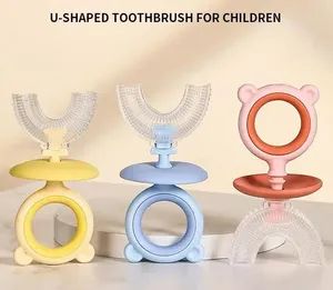 Silicone U Shape Baby Training Toothbrush Color Color Model NO. nt Origin Fujian Trademark Newtop Material Silicone Type Baby - Image 3