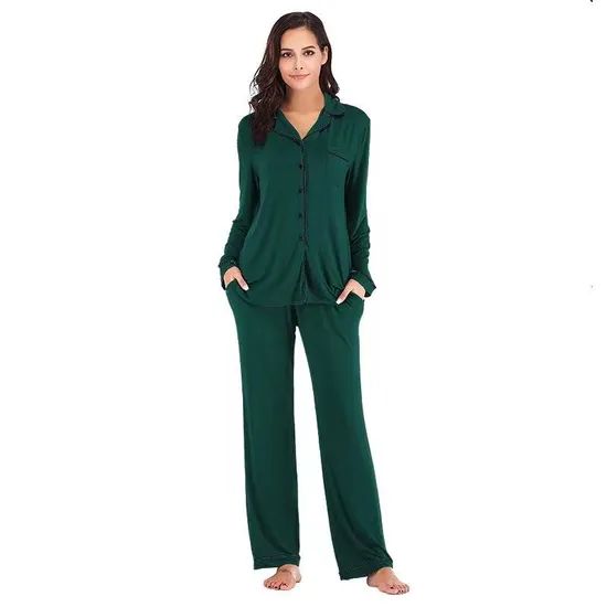 Wholesale Women′ S House Wear, Women 2 Piece Pajamas Women Night Wear Home Essential Knit Clothes, Clothing, Pajamas Set - Image 4
