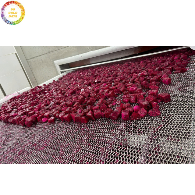 Premium Export Quality IQF Frozen Dragon Fruit Sweet Slices Cubes Dices Half-Cut Vacuum Packed Tropical Fruit - Image 5