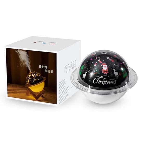 Projection Moon Lamp Humidifier Christmas Projection Diffuser USB Humidifier Industrial Cute Humidifier - Image 2