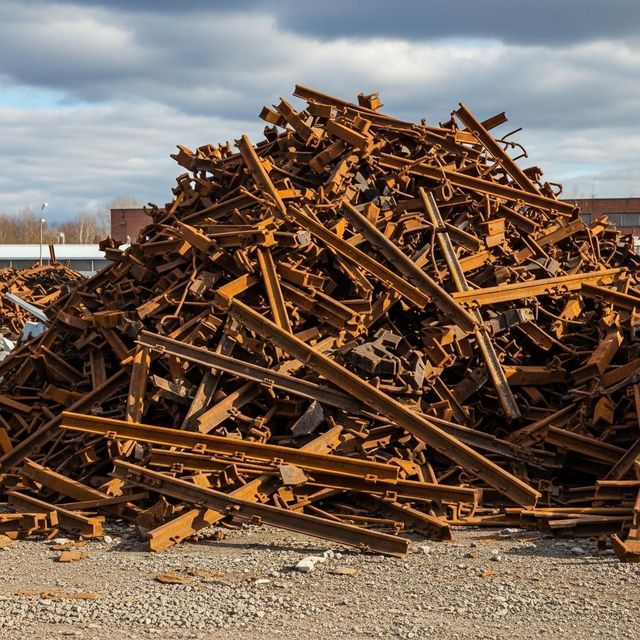 Bulk Used Rail Scraps With High Density Used Rail Scraps Packed For Safe Transport And Export Distribution - Image 2