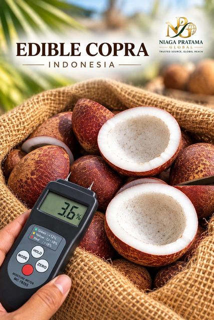 Premium Edible Copra - Dried Coconut Kernel, Moisture 3.6% from Indonesia - Export Quality - Image 4
