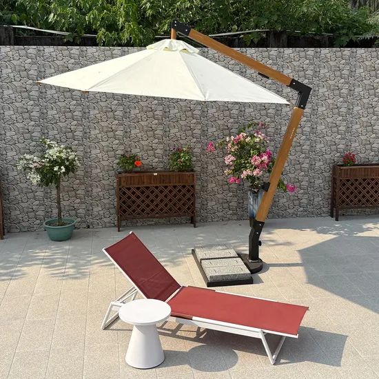 Pool Side Garden Luxury Stackable Teak Chaise Lounge Type Single Trademark MY Condition New Origin Foshan HS Code - Image 4