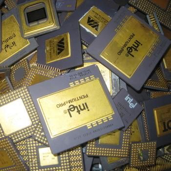 CERAMIC CPU SCRAPS INTEL PENTIUM PRO GOLD Cpu Ceramic Processor Scrap with Gold Pins (486 & 386 Cpu Scrap) – product photo 4, product detail gallery