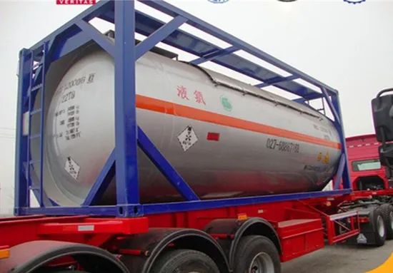 ISO 20FT 40FT Liquid Chemical Tanker Container Corrosive Tanker Storage - Image 4