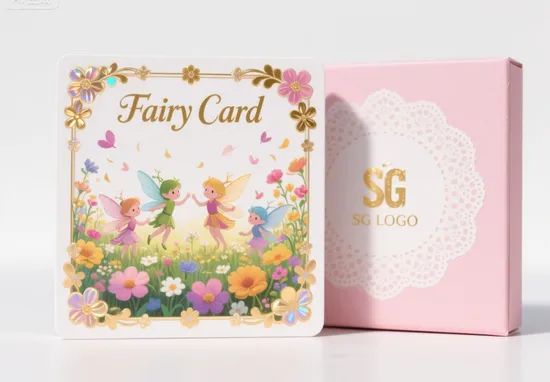 Printed Custom Playing Cards Game Flash Cards with Display Box - Image 2
