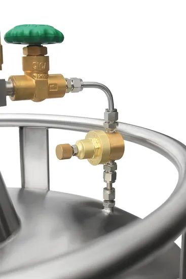Large Caliber Liquid Nitrogen Container Laboratory Equipment Origin China Condition New Parts Gas Tank Model NO. YDS-10 Net Weight - Image 2