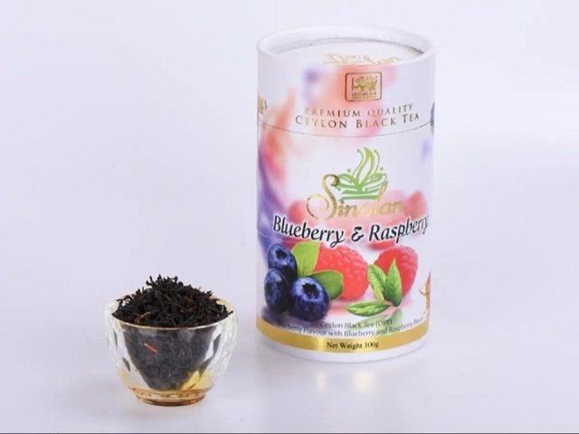 BLUEBERRY AND RASPBERRY TEA COMPOSITE CAN 100g - Image 1