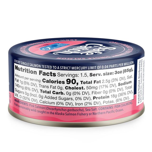 Wild Pacific Pink Salmon Shelf Life 36 Months Target Audience Kids And Pregnant Women Mercury Limit 25 Times Lower Than Fda Action Limit - Image 4