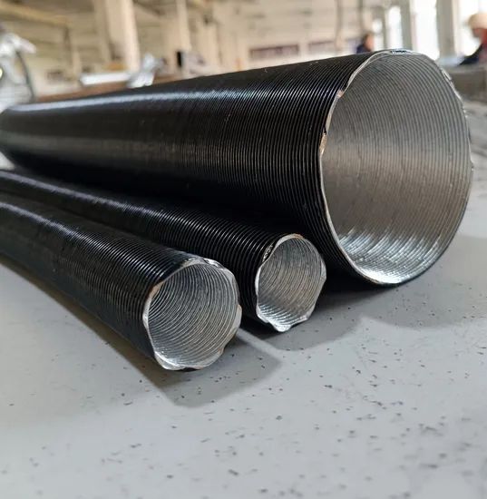 60mm Aluminum Foil Glass Fibre Heat Tube for Engine Parts Colour Silver HS Code 701959 Trademark JNFLEX Type Exhaust Pipe - Image 5
