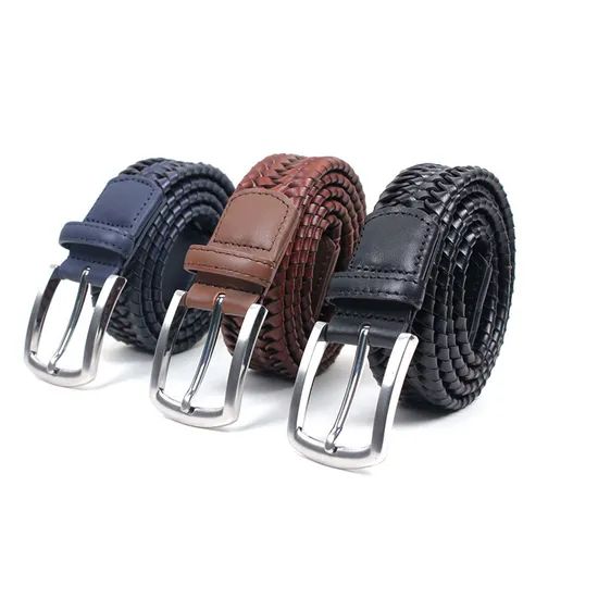 Factory Wholesale Fashion Braided Leather Belt Ideal for Formal and Casual Wear - Image 6