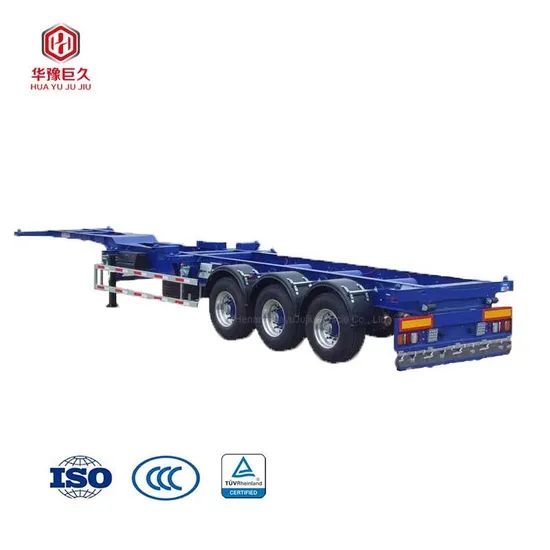 Tri Axles 45 Feet Container Skeleton Chassis Semi Truck Trailer - Image 3