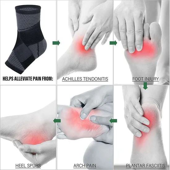 Dorrella Adjustable Sports Protection Strain Wraps Bandages Elastic Ankle Support Brace - Image 4