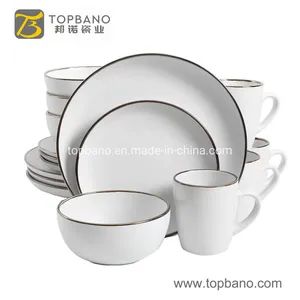 Ceramic Mug Glazed Color Tableware Fine Stoneware Dinner Set Origin China Model NO. TP0032DK HS Code 6911101000 Feature Eco-Friendly - Image 2