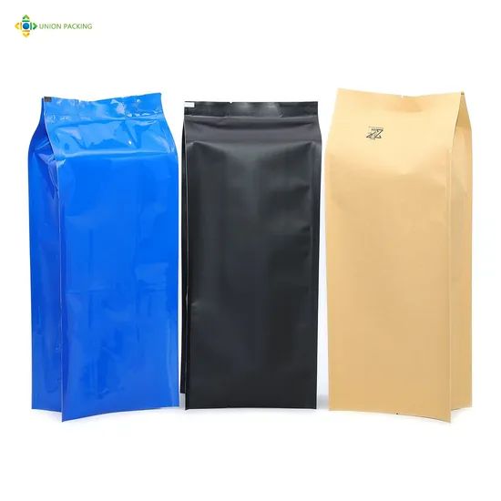 Coffee Packaging Bags with Valve Flat Bottom Zipper Pouch HS Code 3923210000 Usage Coffee Packaging MOQ Quantity 10000 - Image 6