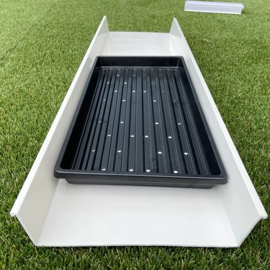 Hydroponics Greenhouse Fodder Gutter Channel Tray Growing System Container - Image 2