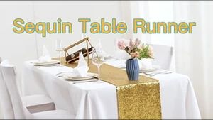 Sequin Table Runners High Quality Factory Direct Custom Wedding Sequin Glitter Table Runner - Image 2