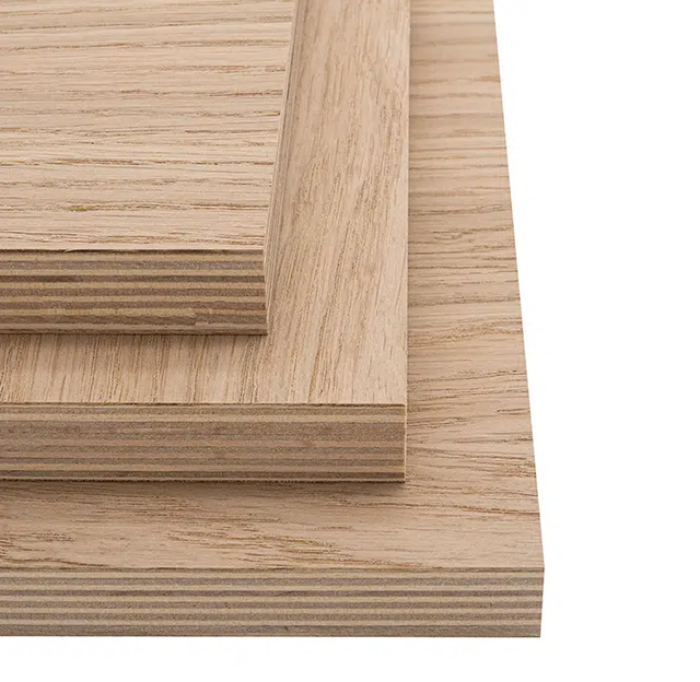 Red Oak Wood Veneer Sheet, Flat CutPlain Sliced Customized Sheet Sized - Image 1