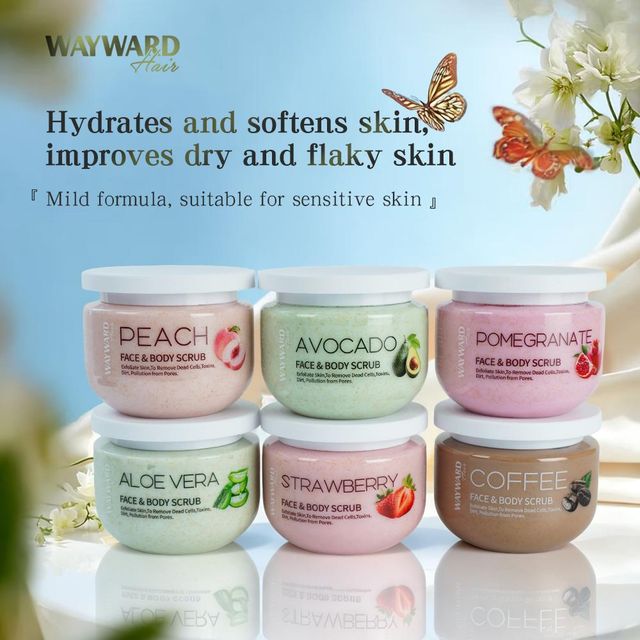 Private Label Wholesale Skin Care Face Body Aloe Vera Avocado Strawberry Coffee Fruity Exfoliating Whitening Body Scrub - Image 3