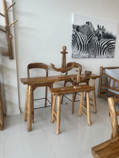 Cansole table teak wood and recycled rustic wood collection - Image 3