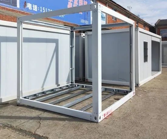 20FT Steel Framing Structure Flat Pack Container House Cabin Origin Shanghai Trademark YUWEN Color Costomized Window PVC Window - Image 1