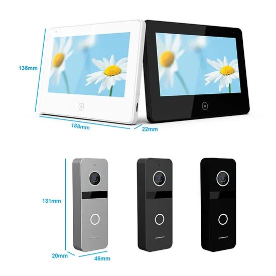 4-Wire HD Interphone Home Security 7 Inches Video Doorphone - Image 2